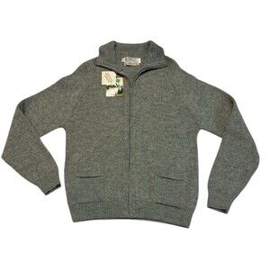 London Fog Outdoors Gray Full Zip Mens Sweater XXL Tall NWT Gorpcore Vintage